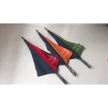 60 inch custom logo manual open blue and orange  golf umbrella